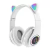 Bemi B39 Auscultador Bluetooth Sem Fios Gato para Crianças com Rádio FM, MP3, MicroSD e Telefonia - Branco