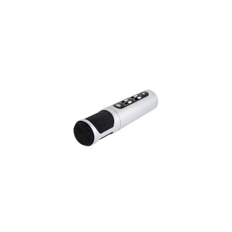 iWear M85 Microfone de Karaoke com Altifalantes & Gravação para Crianças & Adultos, Efeitos Divertidos, Micro SD, USB, Bluetooth