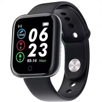 iLike M7 Relógio Inteligente & de Fitness com Full Touch 1,3 polegadas IPS, Frequência Cardíaca, Pressão Arterial, Social Preto