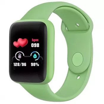 iWear M7 Relógio Inteligente & de Fitness com Full Touch 1,3 polegadas IPS, Controlo de Multimédia, Frequência Cardíaca, Pressão Arterial, Social Verde