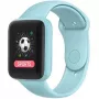 iWear M7 Relógio Inteligente & de Fitness com Full Touch 1,3 polegadas IPS, Controlo de Multimédia, Frequência Cardíaca, Pressão Arterial, Azul Claro