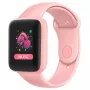 iWear M7 Relógio Inteligente & de Fitness com Full Touch 1,3 polegadas IPS, Controlo de Multimédia, Frequência Cardíaca, Pressão Arterial, Social Rosa