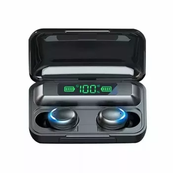 WoW 5C Sport & Leisure Super-Fit auriculares estéreo TWS Bluetooth 5.1 com microfone HD estojo de carregamento LED USB