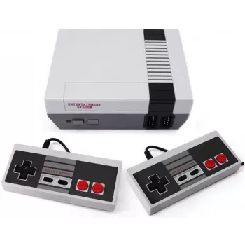 GameBox R6 Consola de jogos retro 8 bits TV AV RCA analógica com dois comandos e 620 jogos integrados