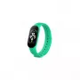 iWear SM6 Pulseira inteligente - Monitor de atividade IP67 com frequência cardíaca e tensão arterial / redes sociais / monitor de sono verde
