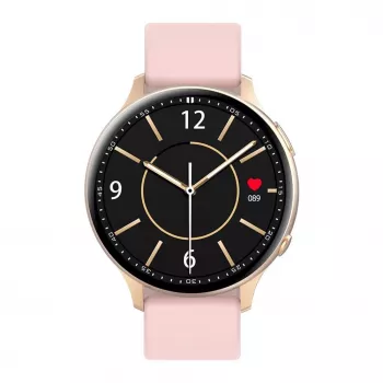 iWear Active 2 Relógio inteligente desportivo em alumínio com chamadas BT 1.3'' ecrã IPS com monitor de frequência cardíaca / oxigénio rosa