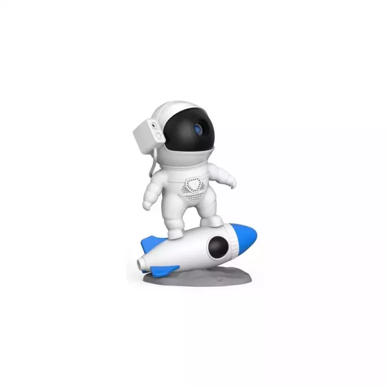 Elight J7 Projetor de parede e teto astronauta foguetão espacial galáctico realista / luz noturna de secretária RGB