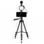 Elight M5 Kit de vídeo e fotografia Vlog para smartphone com luz LED, microfone, tripé 1,3 m, comando
