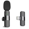 CP K9 Microfone com clipe sem fios Lightning para smartphone som nítido cancelamento de ruído (5,7x1,5cm) preto