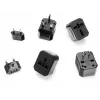 iLike CP TR1 Adaptador múltiplo de rede 3 em 1 UK 3 pinos - Euro 2 pinos - US (EUA) - Ásia + estojo de armazenamento preto