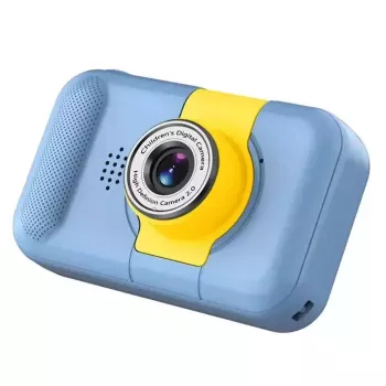 CP FL1 Câmara fotográfica e de vídeo infantil HD 1080p com objetiva dobrável e slot para cartão MicroSD, 2 ecrãs LCD a cores