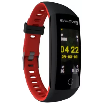 Evelatus Monitor de atividade EFT02 preto vermelho