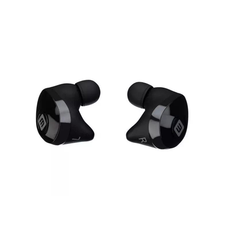 EVELATUS EBE01BK Auscultadores True Wireless Stereo In-Ear Bluetooth 5.0 com estojo de carregamento, IPX4, preto