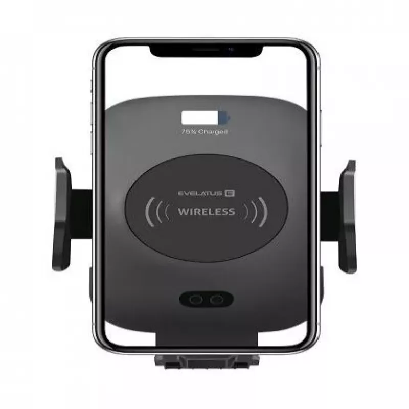 Evelatus Suporte para carro com carregamento sem fios 10W WCH01 preto