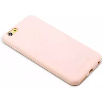 EVELATUS Capa de silicone Nano para Apple iPhone 6/6s Soft Touch TPU rosa-areia