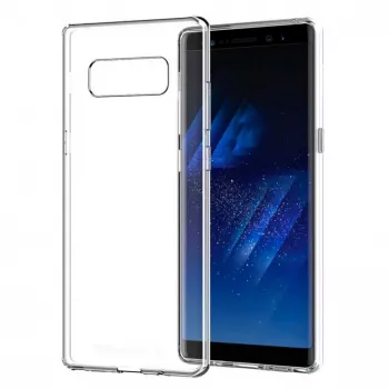 Evelatus Capa de silicone transparente para Samsung Galaxy Note 8 1,5 mm TPU transparente