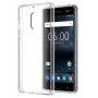 Evelatus Capa de silicone transparente para Nokia 6.1 2018 1,5 mm TPU transparente