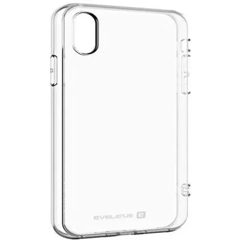 Evelatus Capa de silicone transparente para Apple iPhone X 1,5 mm TPU transparente