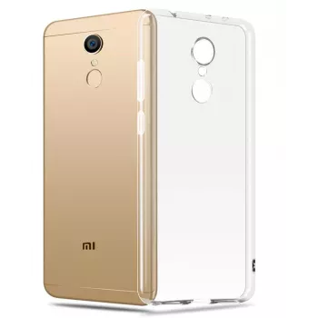Evelatus Capa de silicone transparente para Xiaomi Redmi 5 Plus 1,5 mm TPU transparente