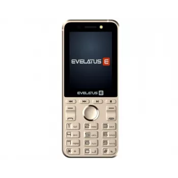 Evelatus Tron GLD telemóvel básico Dual SIM, dourado
