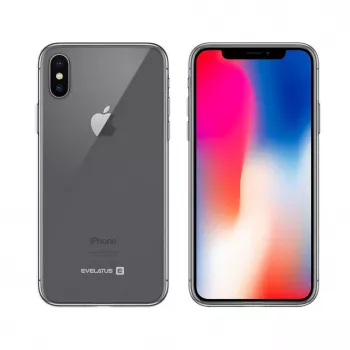 Evelatus Capa de silicone transparente para Apple iPhone Xs Max 1,5 mm TPU transparente
