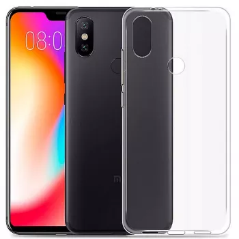 Evelatus Cobertura traseira TPU transparente para Xiaomi Mi A2 / Redmi 6X