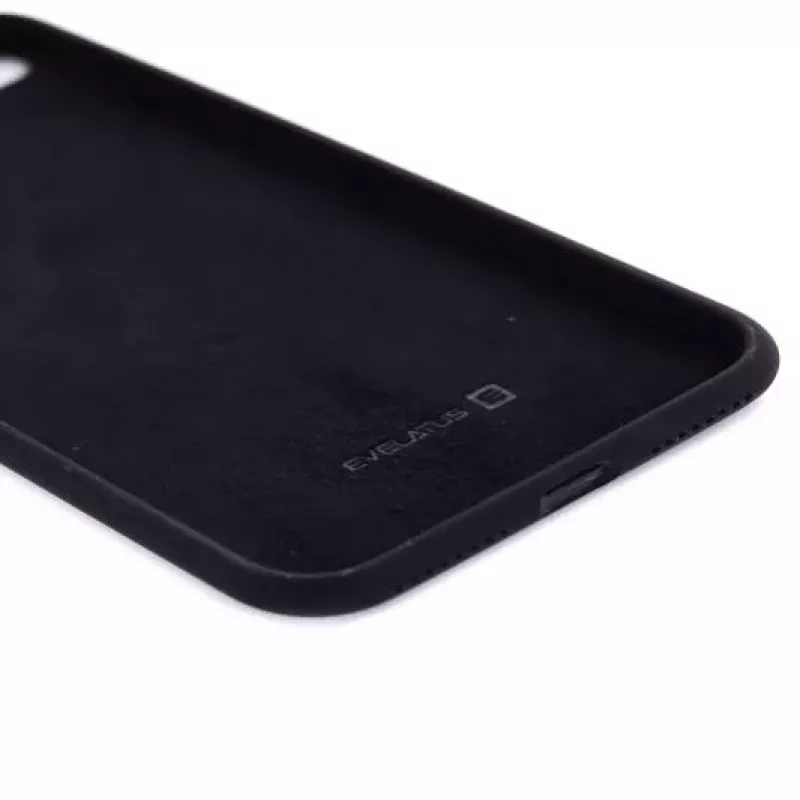 Evelatus Capa de silicone Premium Soft Touch para Apple iPhone 7 Plus/8 Plus - preta