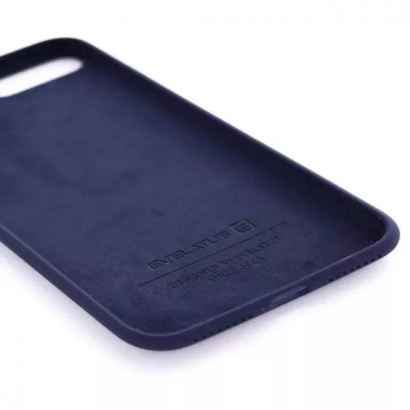 Evelatus Capa de silicone Premium Soft Touch para Apple iPhone 7 Plus/8 Plus azul-meia-noite