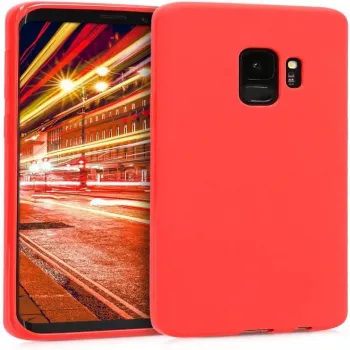 Evelatus Capa de silicone Soft Touch Premium para Samsung Galaxy S9 Plus vermelho