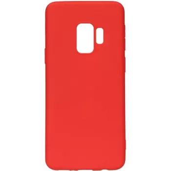Evelatus Capa de silicone Soft Touch Premium para Samsung Galaxy S9 Plus vermelho