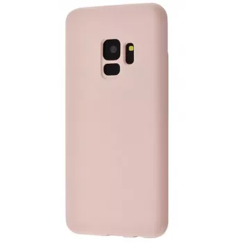 Evelatus Capa de silicone Soft Touch Premium para Samsung Galaxy S9 Plus Pink Sand