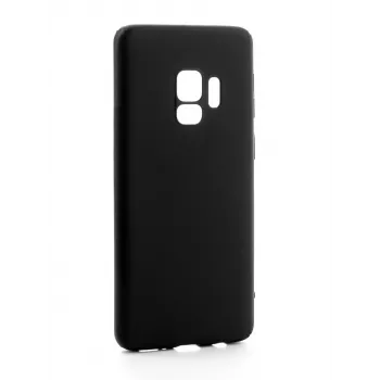 Evelatus Capa de silicone Soft Touch Premium para Samsung Galaxy S9 preto