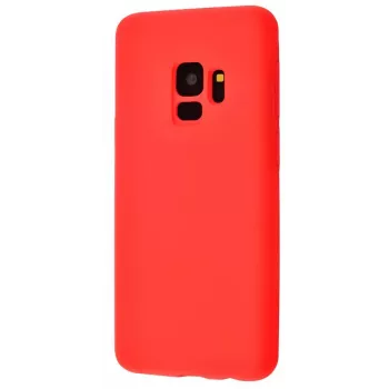 Evelatus Capa de silicone Soft Touch Premium para Samsung Galaxy S9 vermelho