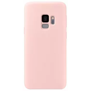 Evelatus Capa de silicone Soft Touch Premium para Samsung Galaxy S9 Pink Sand