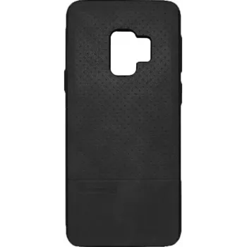 Evelatus Capa TPU para Samsung Galaxy S9 com placa metálica para suporte magnético de telemóvel, preto