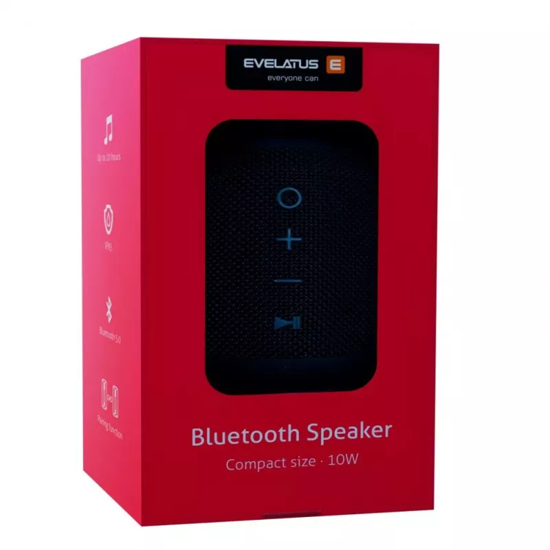 Evelatus Altifalante Bluetooth tamanho S EBS01 preto