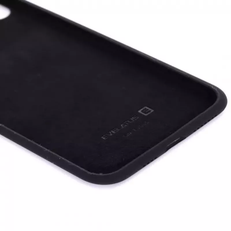 Evelatus Capa de silicone Soft Touch Premium para Apple iPhone Xs Max preto