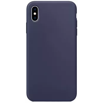 Evelatus Capa de silicone Soft Touch Premium para Apple iPhone Xs Max Midnight Blue