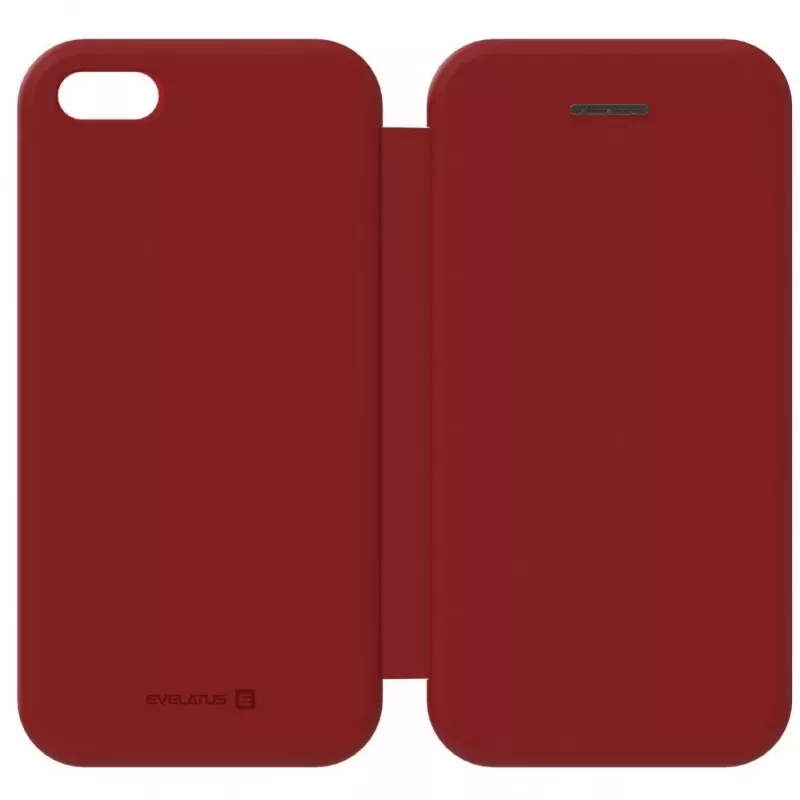 Evelatus Capa tipo livro para Samsung Galaxy A6 Plus 2018 vermelho-vinho