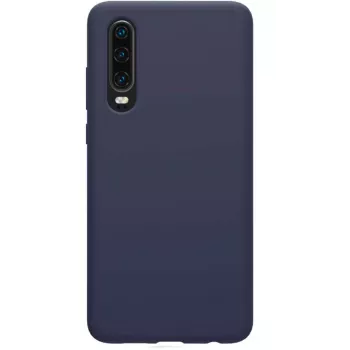 Evelatus Huawei P30 Nano Silicone Case Soft Touch TPU azul-meia-noite