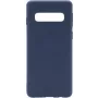 Evelatus Samsung S10 Soft Premium Soft Touch Silicone Case azul-meia-noite