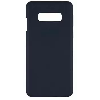 Evelatus Capa de silicone Soft Touch Premium para Samsung Galaxy S10e azul meia-noite