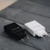 Evelatus Carregador de viagem universal ETC04 USB 2.4A + Type-C 3A 30W Power Delivery preto