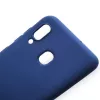 Evelatus Capa tipo livro para Samsung Galaxy A20 azul-escura