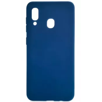 Evelatus Capa tipo livro para Samsung Galaxy A20 azul-escura