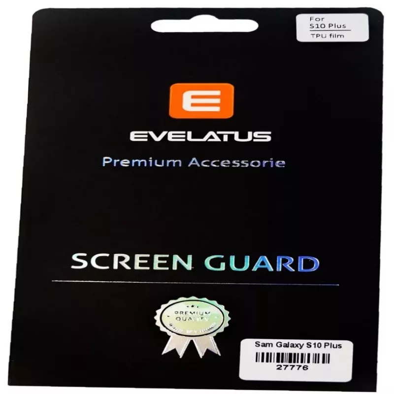 Evelatus Película protetora de ecrã TPU para Samsung Galaxy S10 Plus