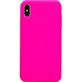 Evelatus Capa de silicone Soft Touch Premium para Apple iPhone XR rosa-choque