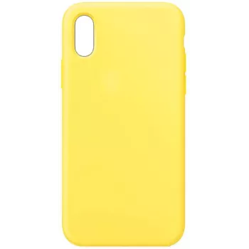 Evelatus Capa de silicone Soft Touch Premium para Apple iPhone XR amarelo-clara