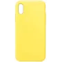Evelatus Capa de silicone Soft Touch Premium para Apple iPhone XR amarelo-clara