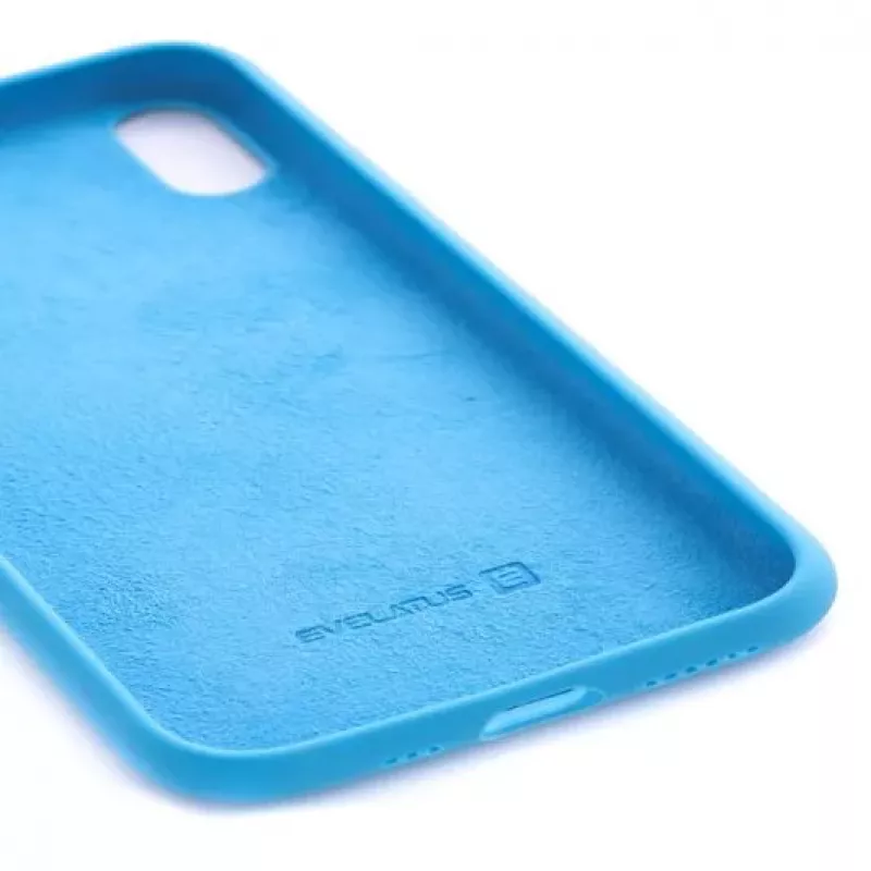 Evelatus Capa de silicone Soft Touch Premium para Apple iPhone XR azul-céu